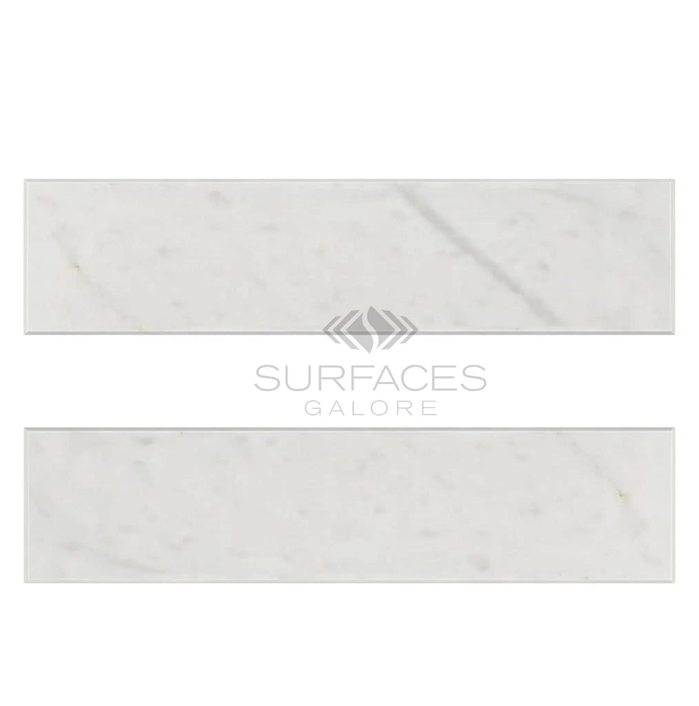 Carrara White Italian Premium Marble 2X8 Polished-Honed