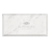 Carrara White Italian Premium Marble 3X6 Deep-Beveled Polished-Honed