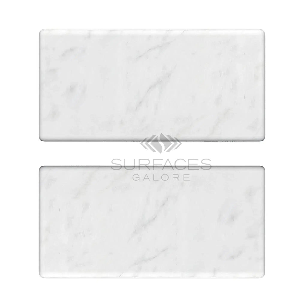 Carrara White Italian Premium Marble 3X6 Tumbled