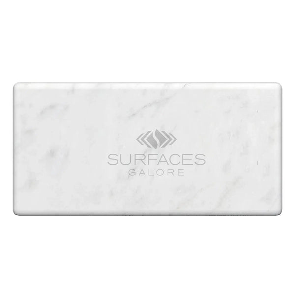 Carrara White Italian Premium Marble 3X6 Tumbled - SurfacesGalore