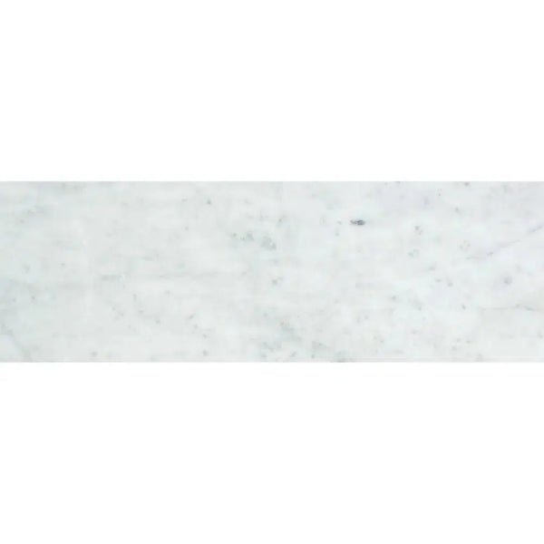 Carrara White Italian Premium Marble 4X12 Polished - Honed - SurfacesGalorePolished