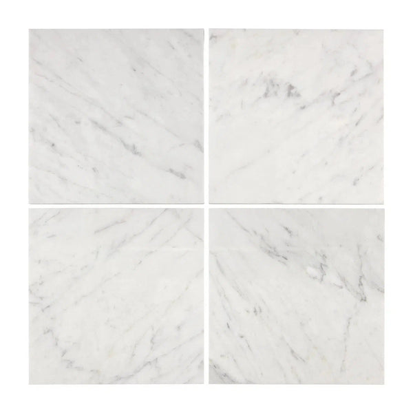 Carrara White Italian Premium Marble 6X6 Polished-Honed