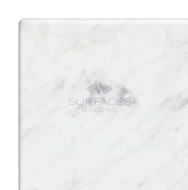 Carrara White Italian Premium Marble 6X6 Tumbled - SurfacesGalore