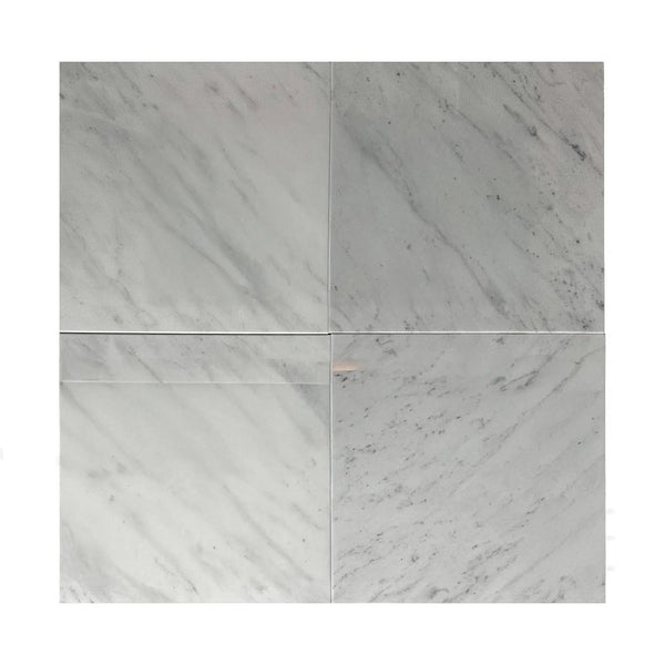 Carrara White Madley 12X12 Polished Marble Tile 300 Sq.Ft. $4.66/Sq.Ft.