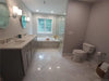 Carrara White Manhattan (Random-Strip) Mosaic Marble Tile Polished-Honed