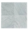 Carrara White Marble 12X12 Tumbled