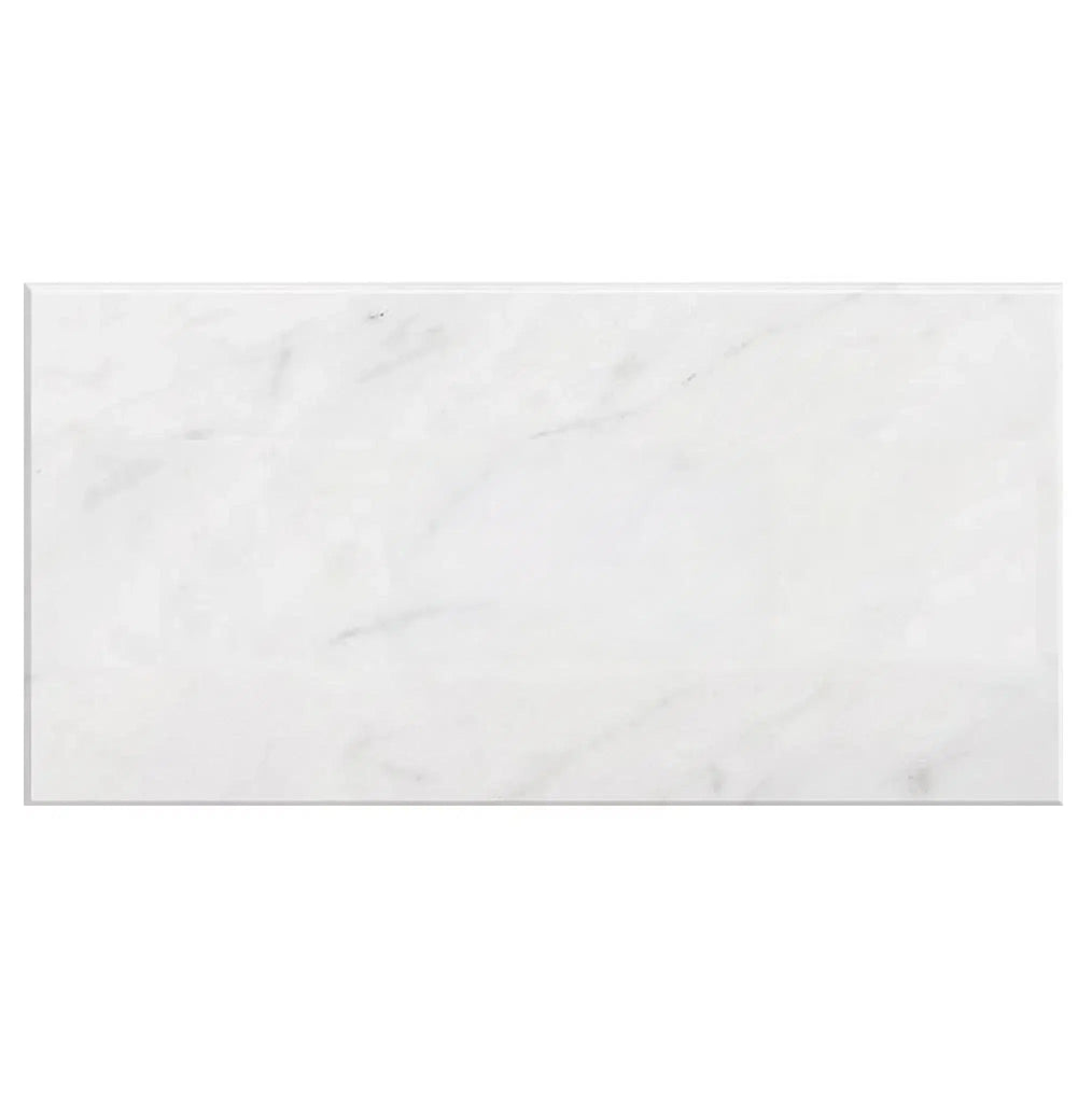 Carrara White Marble 18X36 Polished-Honed