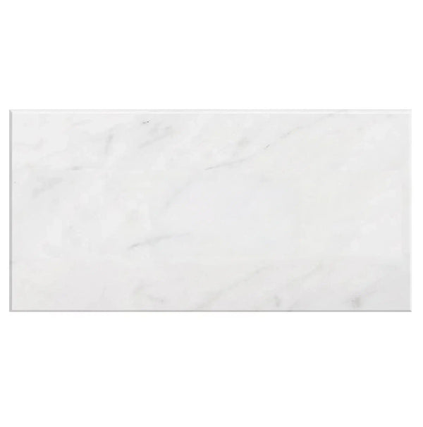 Carrara White Marble 18X36 Polished-Honed