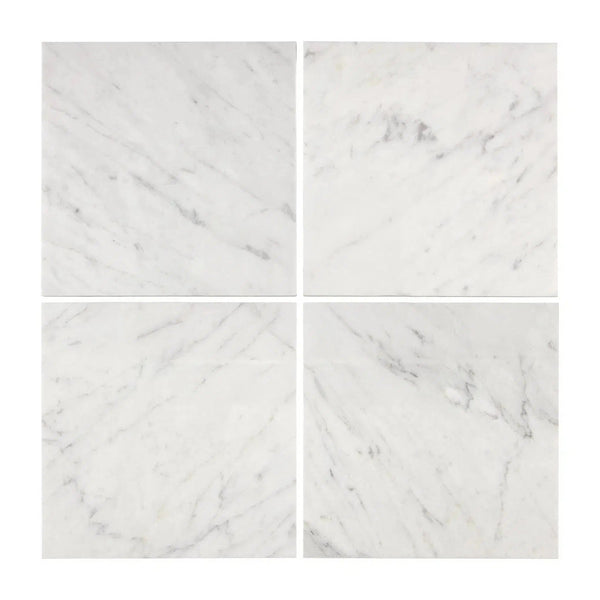 Carrara White Marble 6X6 Polished-Honed