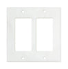 Carrara White Marble Double ROCKER Switch Wall Plate/Cover Plate/Switch Plate