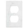 Carrara White Marble Single DUPLEX Plate Switch Wall Plate/Cover Plate/Switch Plate