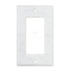 Carrara White Marble Single ROCKER Plate Switch Wall Plate/Cover Plate/Switch Plate