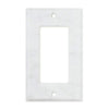 Carrara White Marble Single ROCKER Plate Switch Wall Plate/Cover Plate/Switch Plate