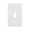 Carrara White Marble Single TOGGLE Plate Switch Wall Plate/Cover Plate/Switch Plate