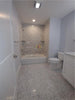 Carrara White Pinwheel Mosaic (w/Blue-Gray) Mosaic Marble Tile Polished-Honed