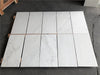 Checkerboard Bardiglio Imperiale and Oriental White (Asian Statuary) Marble Set