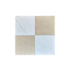 Checkerboard Bardiglio Marble and Carrara White Marble 12X12 Tumbled Set