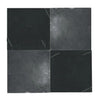 Checkerboard Bardiglio Marble and Oriental White Marble 12X12 Tumbled Set