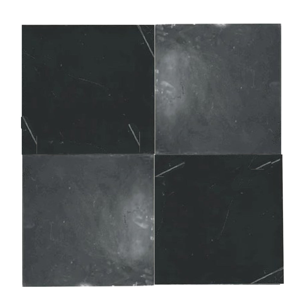 Checkerboard Bardiglio and Diano Royal Marble 12X12 Set