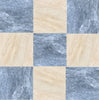 Checkerboard Bardiglio and Diano Royal Marble 12X12 Set