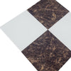 Checkerboard Bianco Dolomite and Emperador Dark 12X12 Set