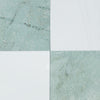 Checkerboard Bianco Dolomite and Ming Green 12X12 Set