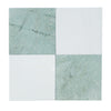 Checkerboard Bianco Dolomite and Emperador Dark 12X12 Set