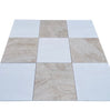 Checkerboard Diano Royal and Oriental White Marble 12X12 Set