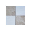 Checkerboard Diano Royal and Oriental White Marble 12X12 Set