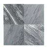 Checkerboard Nero Marquina Marble and Arabescato Corchia Marble 18X18 Set