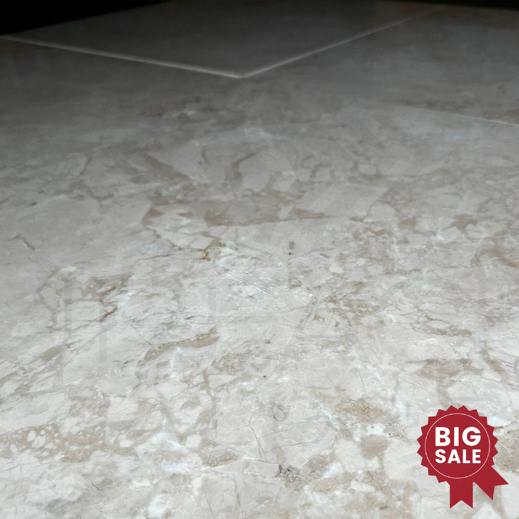 Classic Beige / Bottocino Marble 24X24 Polished Tile 300 Sq.Ft. - Discounted, Marble/Travertine Clearance Sale - SurfacesGalore