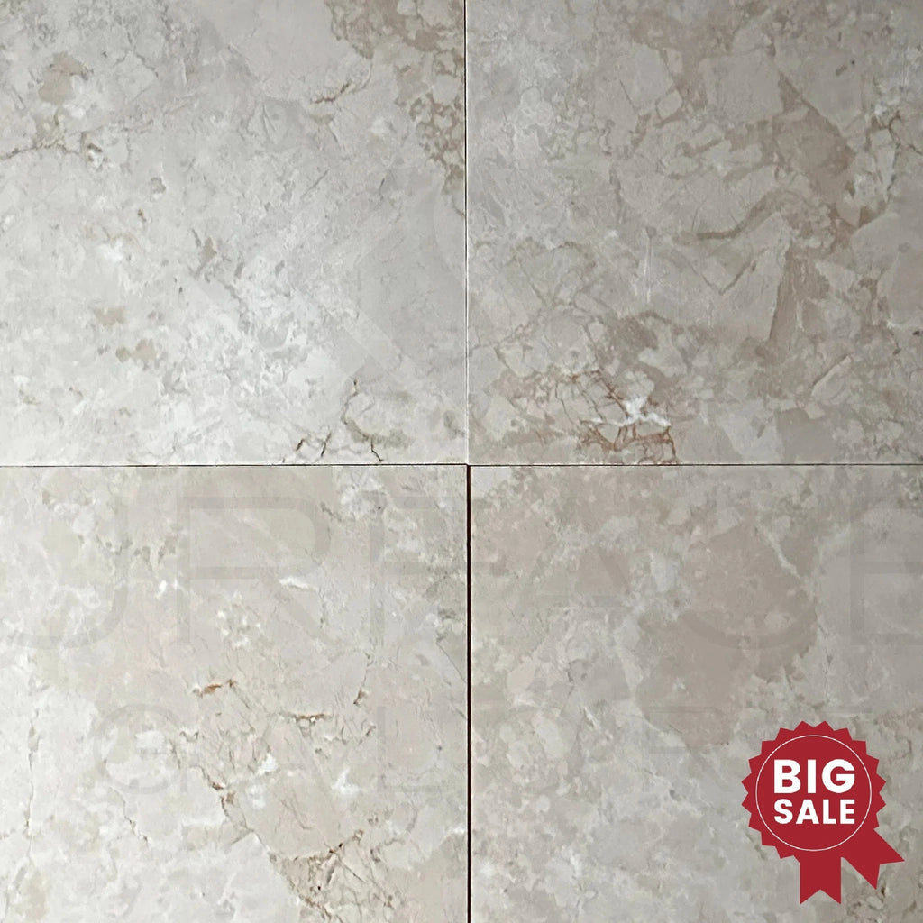 Classic Beige / Bottocino Marble 24X24 Polished Tile 300 Sq.Ft. - Discounted, Marble/Travertine Clearance Sale - SurfacesGalore