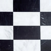 Oriental White (Asian Statuary) 6X12 and Nero Marquina 6X12 Set