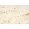 Crema Marfil Marble 1X2 Brick Mosaic Split-Faced