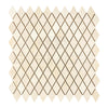 Crema Marfil Marble 1X2 Diamond / Rhomboid Mosaic Polished-Honed