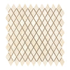 Crema Marfil Marble 1X2 Diamond / Rhomboid Mosaic Polished-Honed