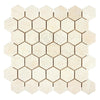 Crema Marfil Marble 2" Hexagon Mosaic Tumbled