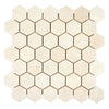 Crema Marfil Marble 2" Hexagon Mosaic Tumbled