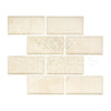 Crema Marfil Marble 2X4 Deep - Beveled Brick Mosaic Polished - Honed - SurfacesGalorePolished