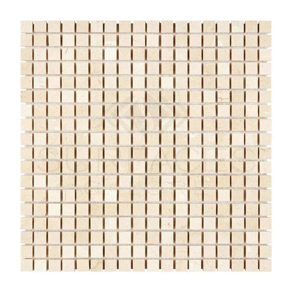 Crema Marfil Marble 5/8X5/8 Mosaic Polished - Honed - SurfacesGalorePolished