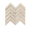 Crema Marfil Marble Chevron (LARGE) (w/ C. Marfil) Mosaic Polished-Honed