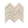 Crema Marfil Marble Chevron (LARGE) (w/ C. Marfil) Mosaic Polished-Honed