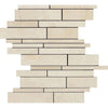 Crema Marfil Marble Manhattan (Random - Strip) Mosaic Polished - Honed - SurfacesGalorePolished