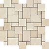 Crema Marfil Marble Mini - Versailles Pattern Mosaic Polished - Honed - SurfacesGalorePolished