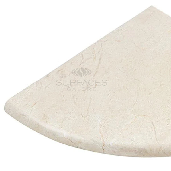 Crema Marfil Marble Shower Corner Shelf - SurfacesGalore9" X 9" X 3/4" - 1/4 RoundPolished Both Sides