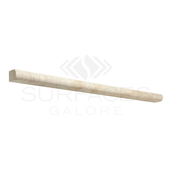 Diano Royal (Queen Beige) Marble 1/2X12 Pencil Liner Polished - Honed - SurfacesGalorePolished