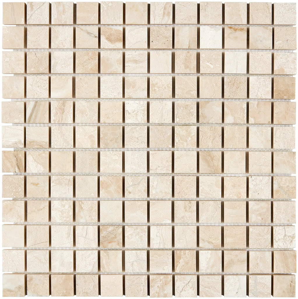 Diano Royal (Queen Beige) Marble 1X1 Mosaic Polished