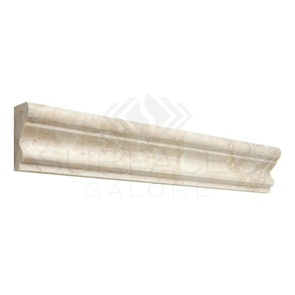 Diano Royal (Queen Beige) Marble 2X12 Milano Molding Liner Polished-Honed