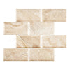 Diano Royal (Queen Beige) Marble 3X6 Deep-Beveled Tile Polished-Honed