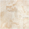 Diano Royal (Queen Beige) Marble 4 pcs Versailles Pattern/French Pattern Set Tumbled - SurfacesGalore